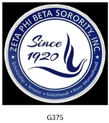 Zeta Phi Beta Round Crest Lapel Pin – Official Symbol 1