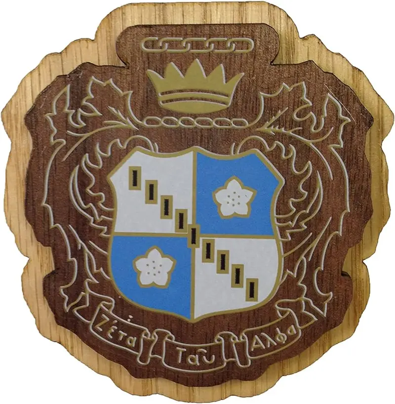 Zeta Tau Alpha Large Wooden Greek Crest 1