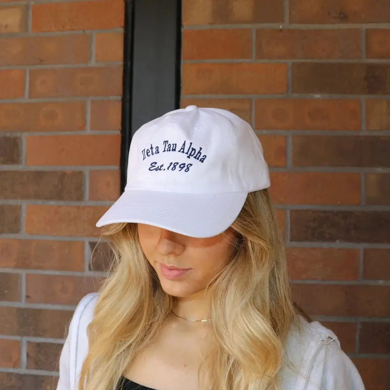 Zeta Tau Alpha Sorority Hat – Timeless Collegiate Style Cap 1