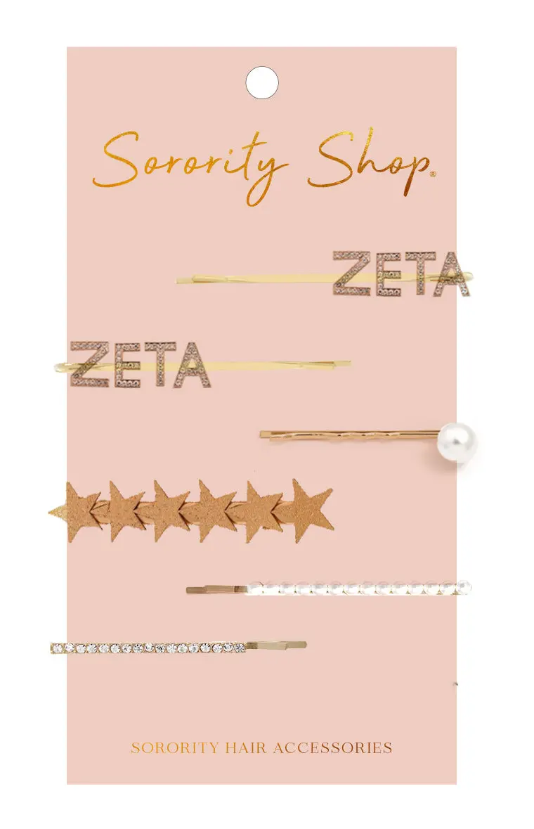 Zeta Tau Alpha Sparkling Rhinestone Hair Accessories 1