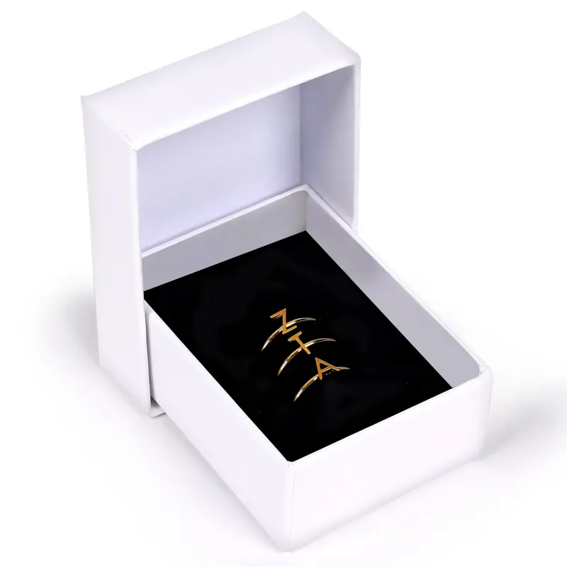 Zeta Tau Alpha Stackable Sterling Silver Rings 1