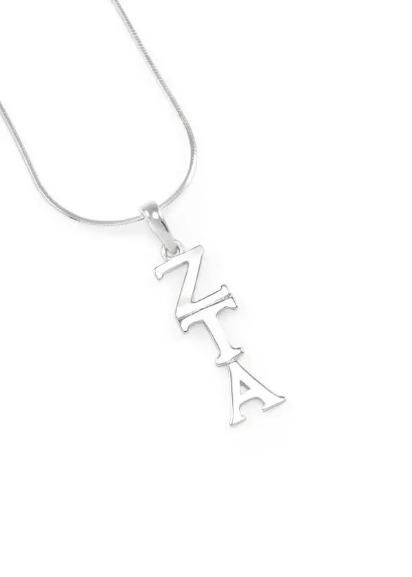 Zeta Tau Alpha Sterling Silver Pendant Necklace 1